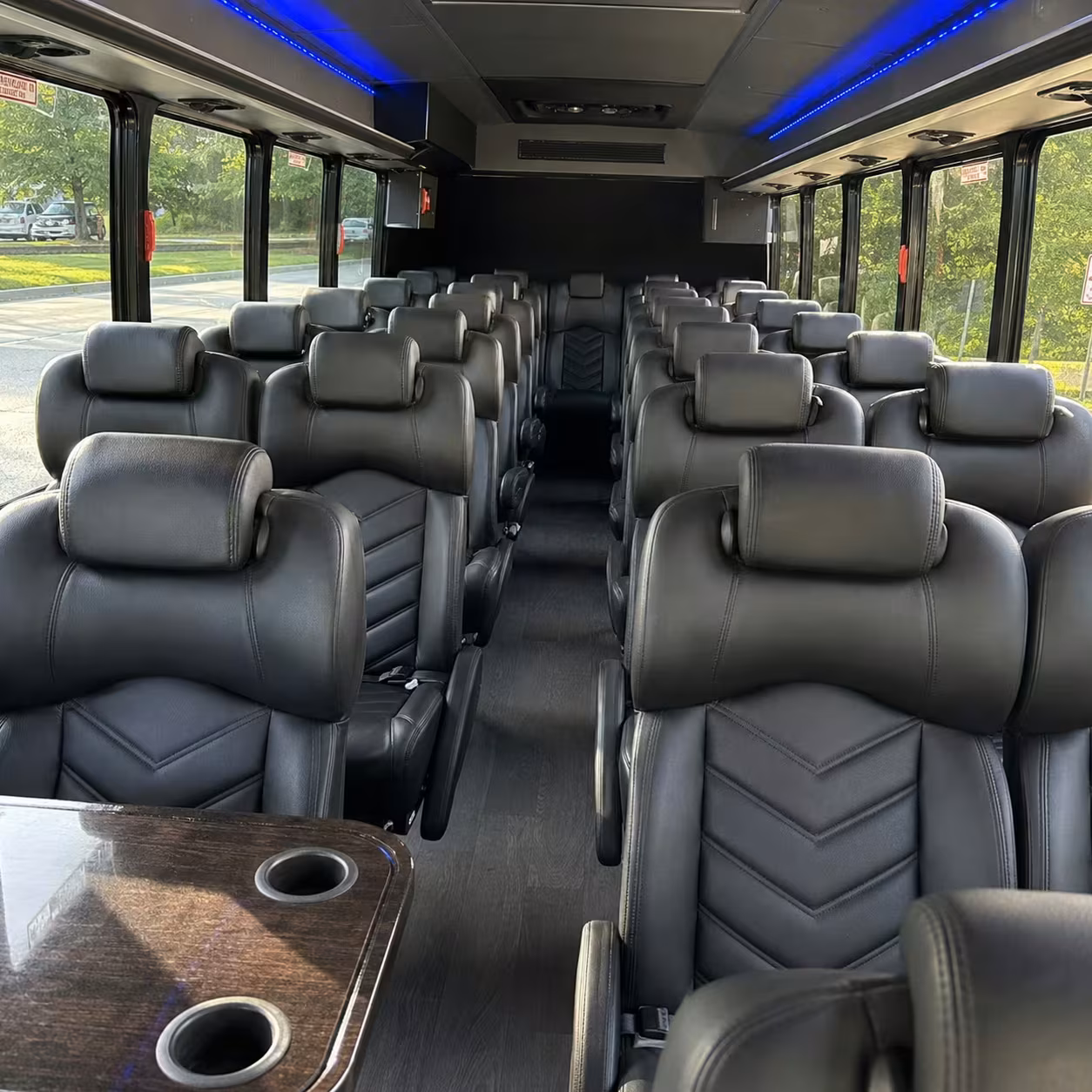 28 passenger minibus interior