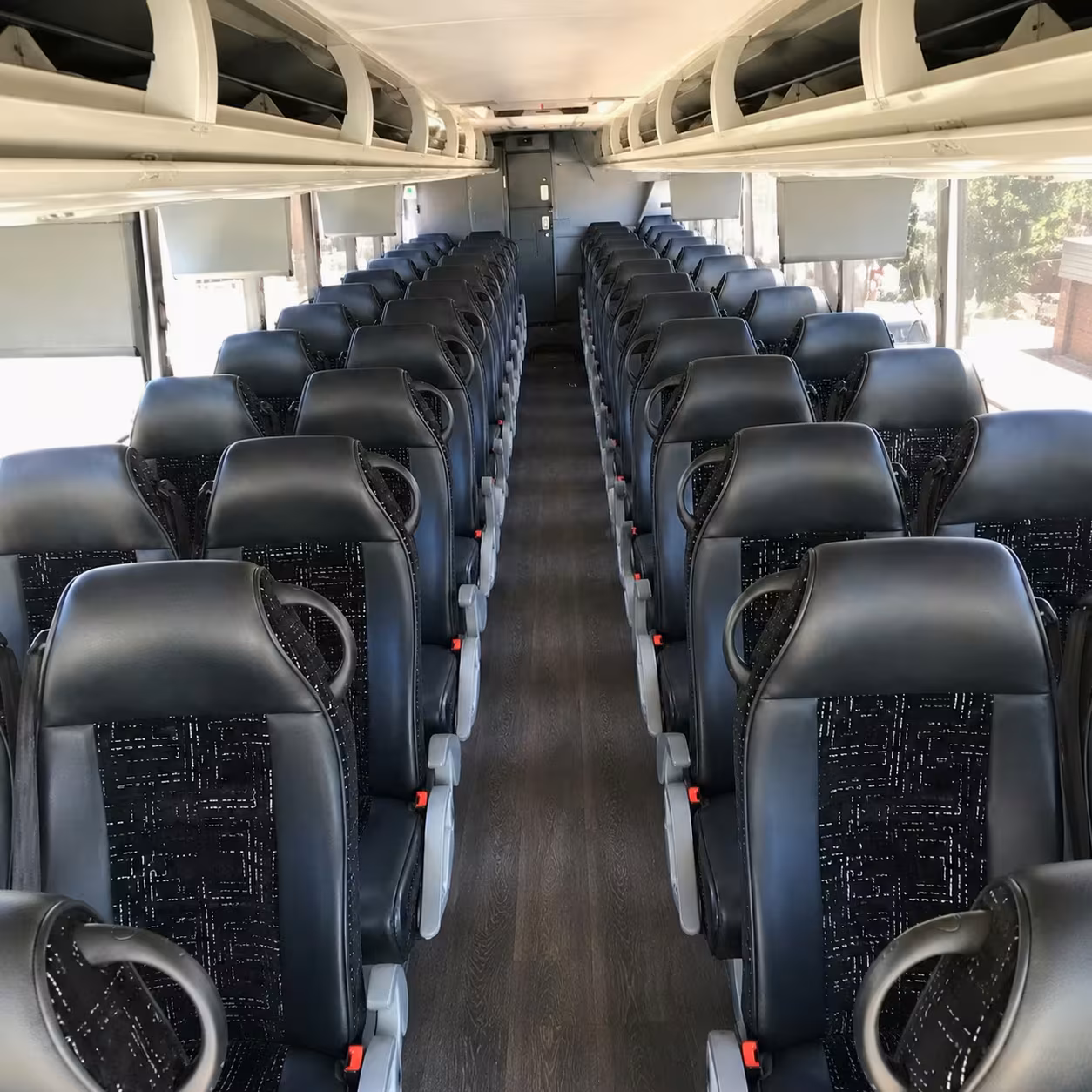56 passenger charter bus interior
