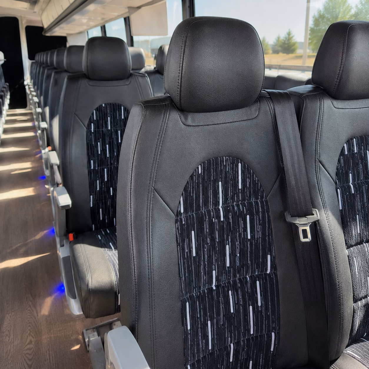 st paul charter bus interior